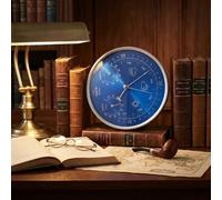 Candeon Station Météo Mécanique 3 en 1, Baromètre, Thermomètre et Hygromètre à Cadran de 180 Mm/7 Pouces, Baromètre de Pêche Mural pour Intérieur et Extérieur, pour Maison, Bateau de