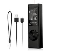 Candeon Télémètre Laser, 80m/262ft Mètre Laser Numérique Rechargeable avec Commutation d’unité M/in/ft, Capteur d'angle, Poche Metre Laser pour Distance, Surface, Volume, Pythagore Mesure