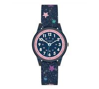 Cander Berlin MNA 4030 Q Montre d'apprentissage analogique à paillettes pour fille Étanche 3 ATM Avec étoiles, bleu, taille unique, bracelet