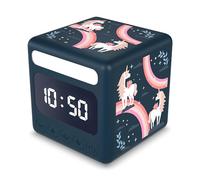 Cander Berlin MND 4010 M Réveil silencieux pour enfant avec lumière licorne snooze éclairage sans tic-tac Écran LCD pour chambre d'enfant fille