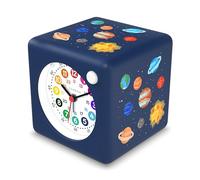 Cander Berlin MNU 1210 G Réveil pour enfant silencieux lumière espace snooze éclairage sans tic-tac garçons filles chambre d'enfant