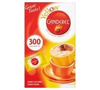 Canderel Jaune zéro calorie édulcorant 300 Tablet Sachets 25,5 g