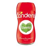 CANDEREL - Stévia en Poudre - Edulcorant Naturel - le Gout du Sucre Sans Calorie - Pot 75 grammes - Lot de 2