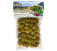 Candia Crop Olives vertes grecques marinées à l'origan, 2x200g