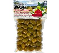 Candia Crop Olives vertes grecques marinées au poivron rouge, 2x200g