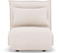 Candice - Banquette 1 place convertible clic-clac en velours côtelé - Beige