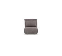 Best Mobilier - Candice - Banquette 1 Place Convertible clic-clac en Velours côtelé, Gris Clair