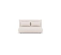 Candice - Banquette 2 places convertible clic-clac en velours côtelé - Beige