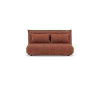Bestmobilier Banquette 2 places convertible Candice – clic-clac velours côtelé Terracotta
