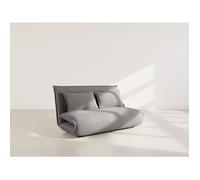 Candice - Banquette 2 places convertible clic-clac en velours côtelé - Gris foncé