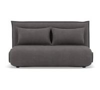 Candice - Banquette 2 places convertible clic-clac en velours côtelé - Gris foncé