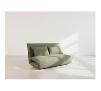 Best Mobilier - Candice - Banquette 2 Places Convertible clic-clac en Velours côtelé, Vert