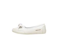 Candice Cooper Candy Bow-Ballerines en Cuir tamponné, Blanc 41