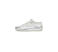 Candice Cooper Rock Patch S-Baskets en Cuir, Argent 45