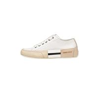 Candice Cooper Rock Patch S-Baskets en Cuir tamponné, Blanc 36