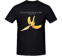 Candice Odelia Chris Rea Gods Great Banana Skin Graphic T Shirts for Men Crew Neck Black