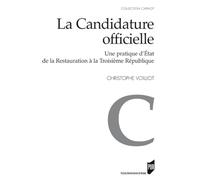 CANDIDATURE OFFICIELLE