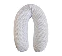 Coussin de maternité - CANDIDE - Jersey imprimé étoiles - Blanc / Bleu marine