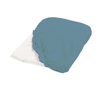 Candide – Housse de matelas à langer éponge 50 x 75 cm Bleu canard