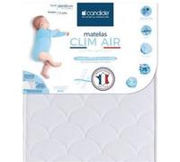 Candide Matelas bébé Clim Air 60x120x11 cm – Respirant, ferme, garanti 5 ans – Fabriqué en France