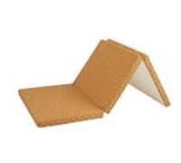 Candide - Matelas bébé pliant 3 parties 60x120cm camel fleuri Camel G