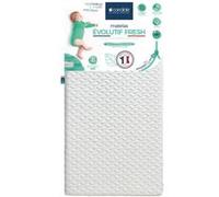 Matelas bébé évolutif fresh - ete/hiver - peau sensible blanc 70X140