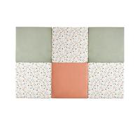 CANDIDE - Tapis D'éveil XL - Tapis De Motricité - Tapis de Jeu Bébé - Multifonction 5 en 1 - Couchage D'appoint - Coin Lecture - Tunnel - Cabane - Fabriqué En France - 120x180x4cm (Terrazzo)