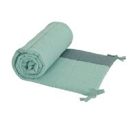 Candide Tour de Lit Jersey Matelassé Lange pour Lit 60x120cm ou 70x140cm Vert