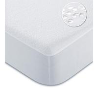 CandidoPenalba Protège-Matelas imperméable et Respirant en Microfibre pour lit de 90 cm, 90 x 190/200 cm, Blanc