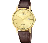 Candino mens analogique montre classique de luxe en acier inoxydable montre-bracelet brun foncé UC4726/2