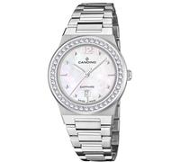 Candino Montre femme C4749/A Lady Casual boîtier en acier inoxydable 316l argenté bracelet en acier inoxydable 316l argenté, blanc, Mediano