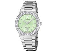 Candino Montre femme C4749/B Lady Casual boîtier en acier inoxydable 316l argenté bracelet en acier inoxydable 316l argenté, vert, Mediano