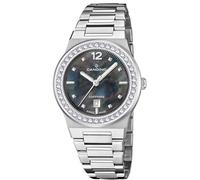 Candino Montre femme C4749/D Lady Casual boîtier en acier inoxydable 316l argenté bracelet en acier inoxydable 316l argenté, Noir , Mediano