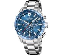 Candino Montre pour Homme C4757/F Gents Chrono Boîtier en Acier Inoxydable Gris Bracelet en Acier Inoxydable Gris
