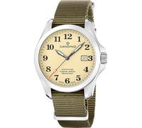 Candino Montre pour Homme C4785/1 Field Watch Boîtier en Acier Inoxydable Gris Bracelet en Acier Inoxydable Gris