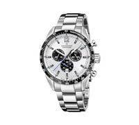 Candino Montre Homme C4757/E Gents Chrono Timeless Boîtier en acier inoxydable argenté Bracelet en acier inoxydable argenté