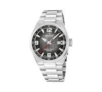 Candino Swiss Montre Homme Analogique en Acier Inoxydable 316L Argenté - Mouvement Quartz - Calendrier - Verre Saphir Haute Résistance - Étanche 10 ATM C4797/5 1947