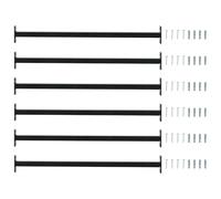 Canditree Barre de Sécurité Réglable de 71-120 cm, Sécurité de Fenêtre Protection Anti-effraction (Noir,6)