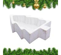 Candle Bowl - Rustic Wooden Christmas Tree Home Decor, Elegant Holiday Accent, Multi Function Candy, Snack, Charcuterie, Sushi Serving, Farmhouse Style Centerpiece, Perfect for Coffee Table, Office