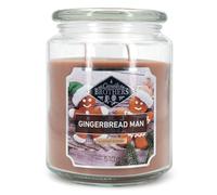 Candle-Brothers Grande bougie parfumée dans un verre | Gingerbread Man | Bougie parfumée Noël | Bougies à longue durée de combustion (100h) | Cadeau pour Noël