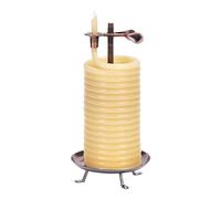 Candle by the Hour Bougie à la citronnelle 80 Heures, respectueuse de l'environnement, Cire d'abeille Naturelle avec mèche en Coton, Jaune
