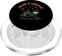 Candle & Cabernet Romance Servis Tous Les soirs PopSockets PopGrip pour MagSafe