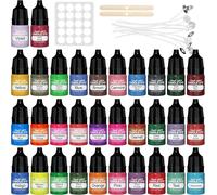 Candle Dye-32 Colours,Natural Candle Dye,Highly Concentrated,Oil Based,Candle Dye For Soy Wax,Candle Making-5ml Each.[W171]
