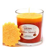 Candle Factory Party Light Bougie parfumée dans un verre à whisky Parfum fraise et maracuja