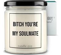 candle guy Bougie parfumée dans un verre [Durée de combustion 70 h] - Bougie parfumée faite à la main avec inscription | Cadeau coquin pour femme, petite amie, anniversaire | 100 % cire de soja, beaux