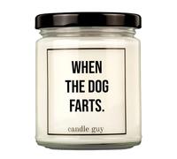 candle guy Bougie parfumée | Quand le chien pète | Coulée à la main 100 % cire de soja | 70 heures de combustion