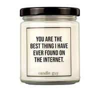 candle guy You Are The Best Thing I Have Ever Found On The Internet Bougie parfumée fabriquée à la main à 100 % en cire de soja Durée de combustion 70 heures