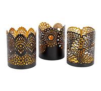 Candle Holder Lace Pattern - Set of 3 pcs