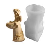 Candle Holder Mold - Christmas Angel DIY Casting Moulds Candlestick Holder | Create Enchanting Holiday Decor With A Detailed Christmas Angel Candlestick Casting Mold Designed To Help You Craft
