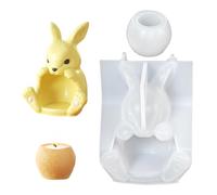 Candle Holder Mold - Silicone Easter Craft, Non-Stick Spring Crafting Tool | Beginner Professional, Epoxy Resin, Plaster, Soap, Chocolate, Jelly Dessert For DIY Candle Making, Seasonal Decorations